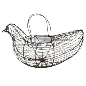 Easter Egg Chicken basket Wire Great for Homsteading  Egg Collecting Basket